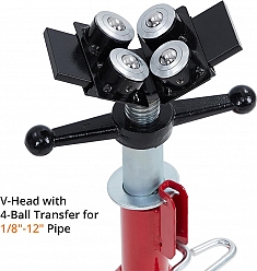 Голова V-образных четырехроликовых складных регулируемых опор для труб Remmers Atlant 1/8-12 Голова V-образных четырехроликовых складных регулируемых опор для труб Remmers Atlant 1/8-12