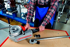 Использование электрического трубогиба Rothenberger Robend 3000 Set 12-14-16-18-22-28 мм с треногой
