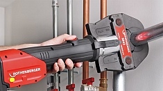 Применение пресс-клещей для обжима фитингов Rothenberger Standard M42