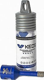 Упаковка коронки алмазной по керамограниту Keos Professional Vacuum Brazed M14 8 мм